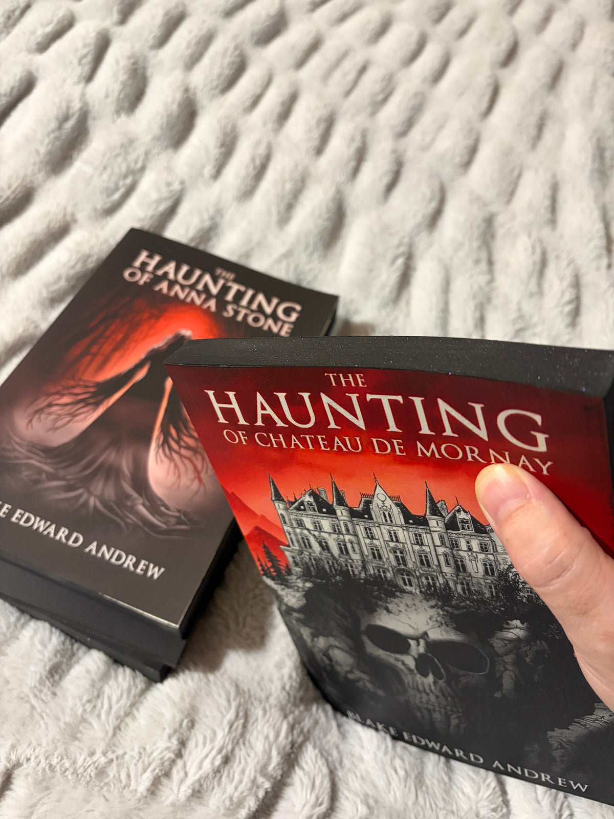 The Haunting of Chateau de Mornay (Book 1 of The Haunting Trilogy) Paperback Signed by the Author, Sprayed Black Edges with Customizable Hidden Message