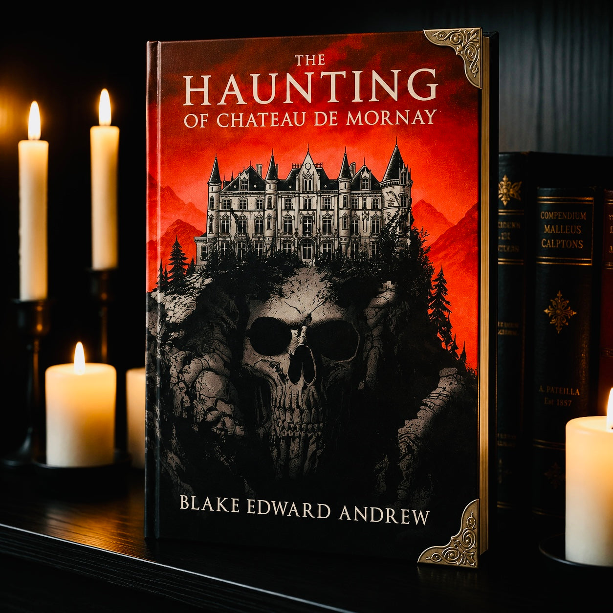 The Haunting of Chateau de Mornay (Book 1 of The Haunting Trilogy) Hardcover Signed by the Author - Silver, Gold, or Bronze Corner Protectors Optional