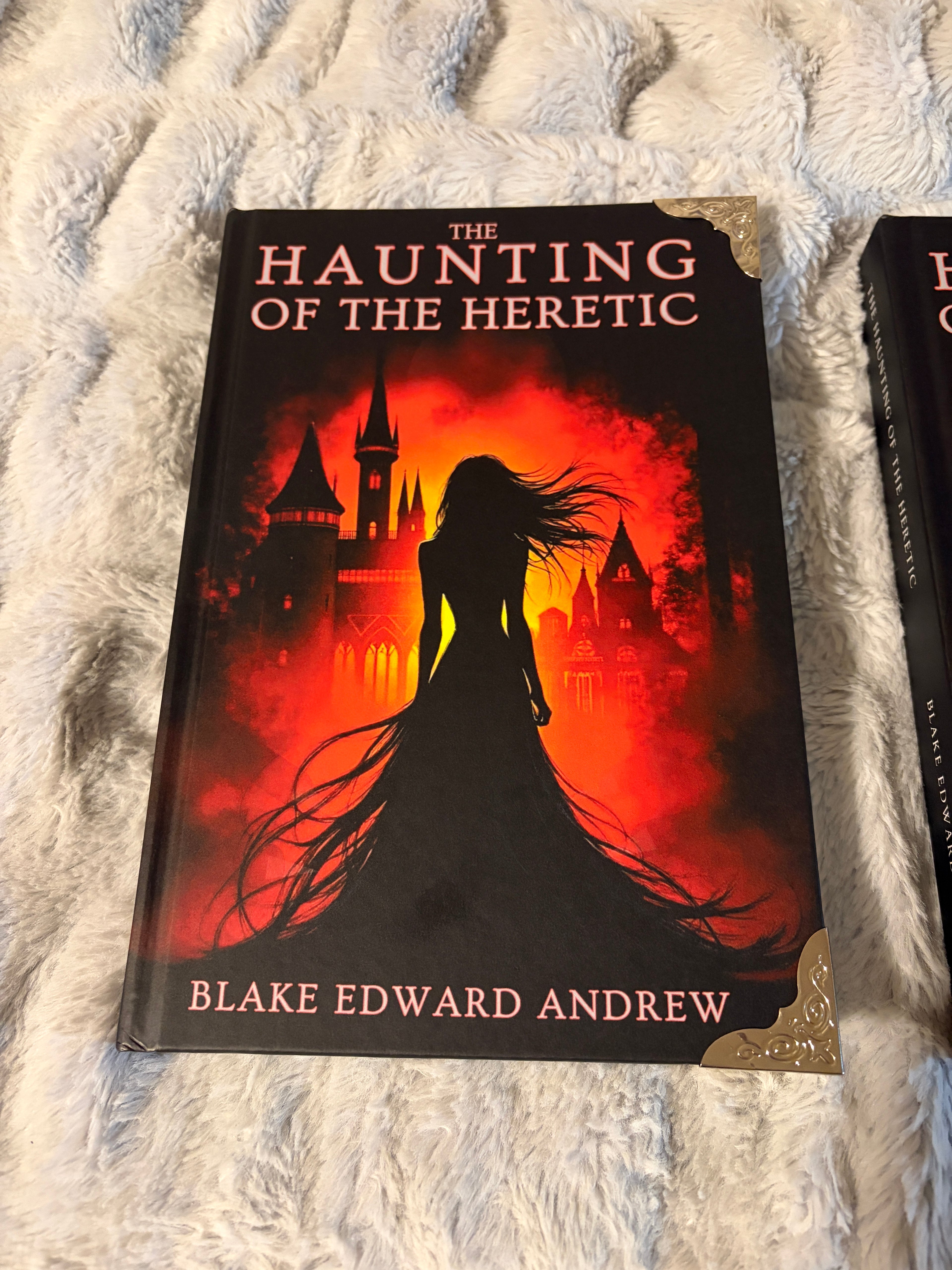 NEW The Haunting of the Heretic (Book 3 of The Haunting Trilogy), Hardcover Signed by the Author - Silver, Gold, or Bronze Corner Protectors Optional